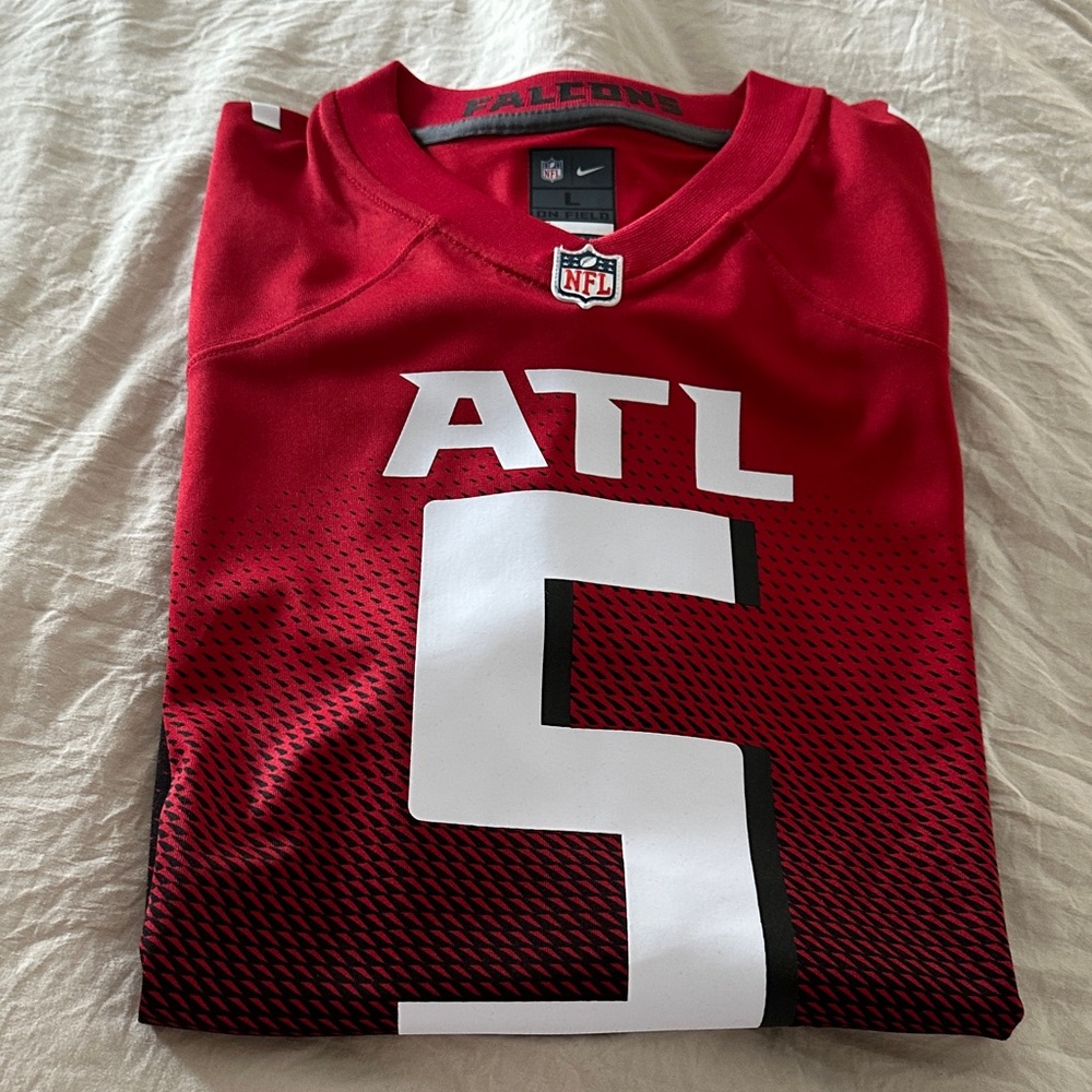 Nike atlanta falcons London Red and Black Jersey